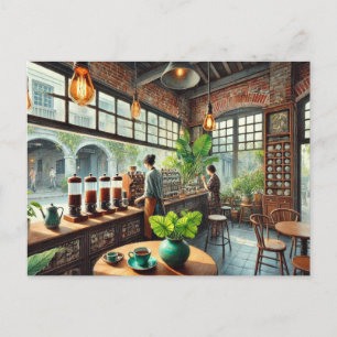 Cartão Postal Café em Tainan