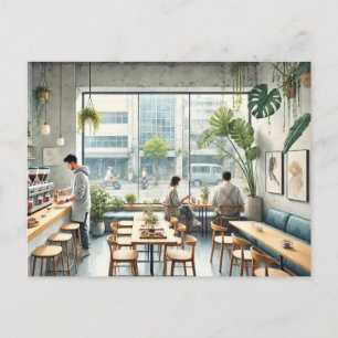 Cartão Postal Café em Taipei