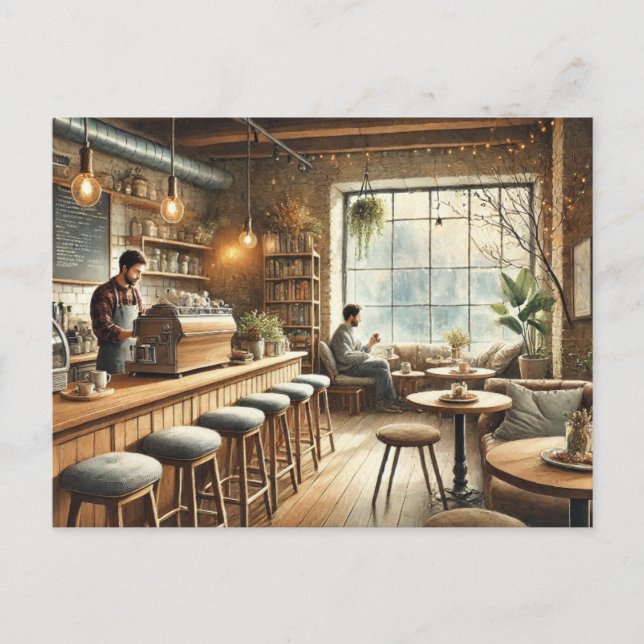 Cartão Postal Café em Vancouver Mug (Frente)