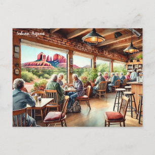 Cartão Postal Café em Vista Sedona Arizona