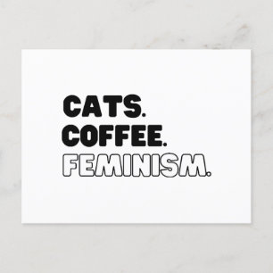 Cartão Postal Café Feminismo