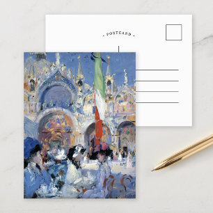 Cartão Postal Café Florian, Veneza Francis Cadell