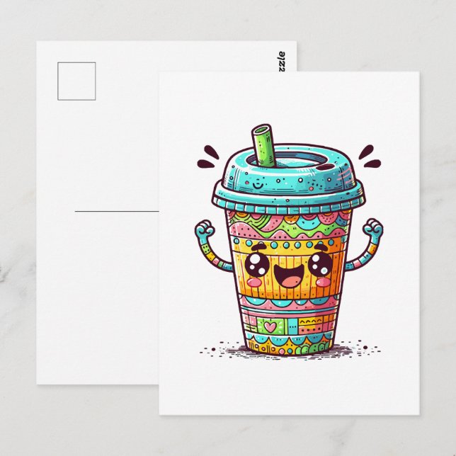 Cartão Postal Café Kawai (Frente/Verso)