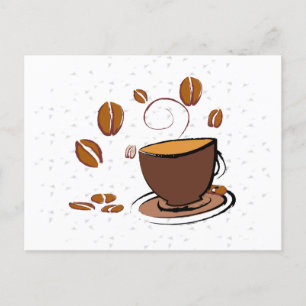 Cartão Postal Café Love