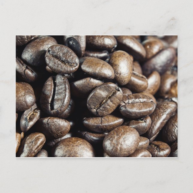 Cartão Postal Café macro (Frente)