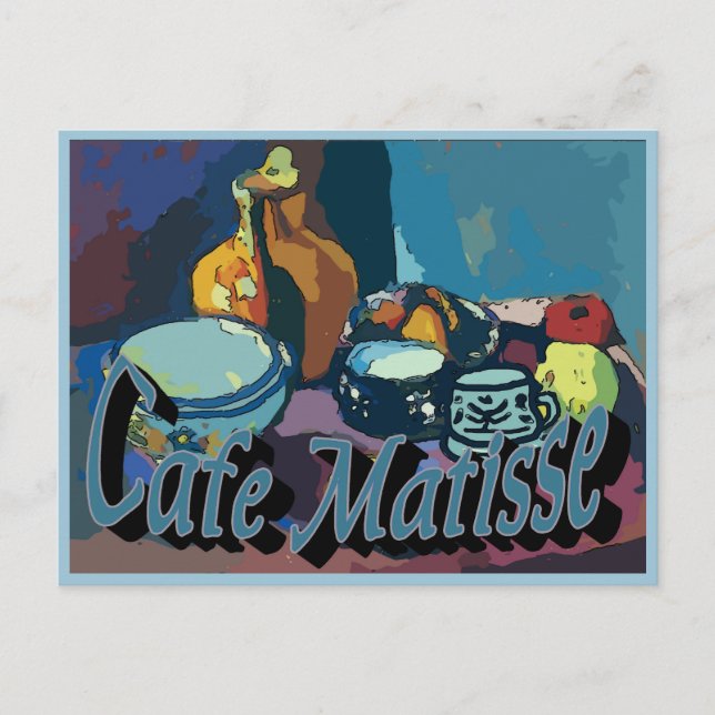 Cartão Postal Cafe Matisse Poster (Frente)
