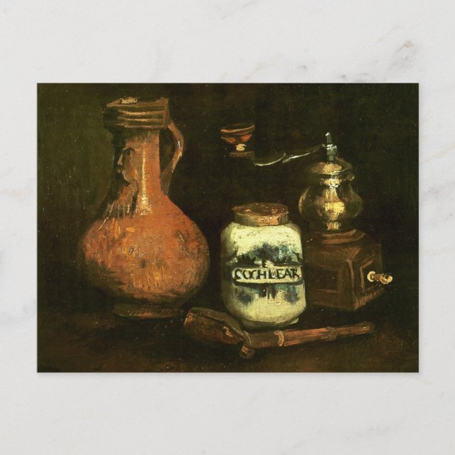 Cartão Postal Café Mill Pipe Case & Jug Van Gogh Fine Art (Frente)