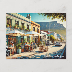 Cartão Postal Café na África do Sul da Cidade do Cabo