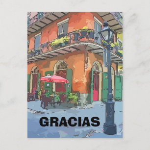 Cartão Postal Café No Trimestre Francês, editar texto