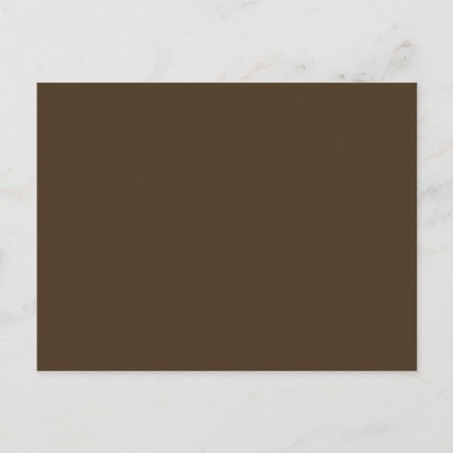 Cartão Postal Café Noir Solid Color (Frente)