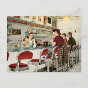 Cartão Postal Café - O hangout local 1941