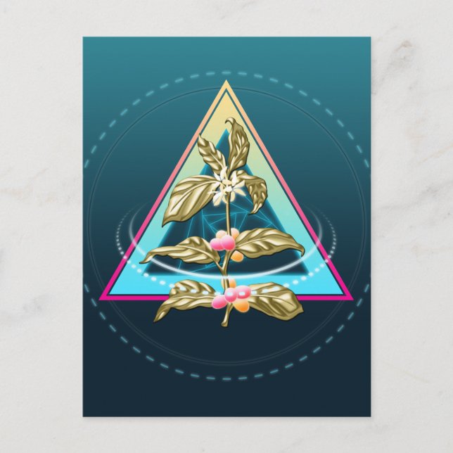 Cartão Postal café ouro (Frente)