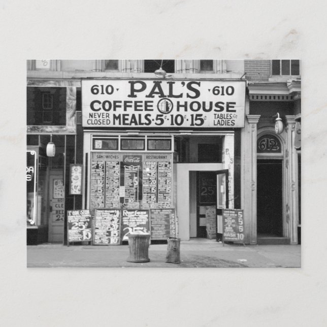Cartão Postal Café Pal's, 1939 (Frente)