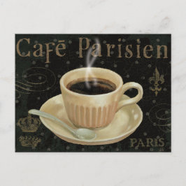 Cartão Postal Cafe Parisien