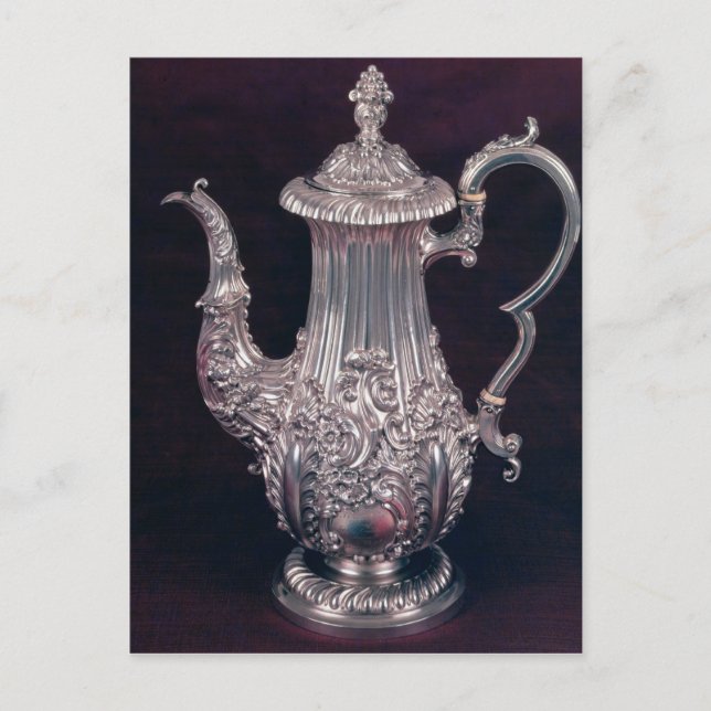 Cartão Postal Café-pote por John Watson, Sheffield, 1818 (Frente)