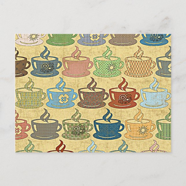 CARTÃO POSTAL CAFÉ QUENTE OU CHÁ (Frente)