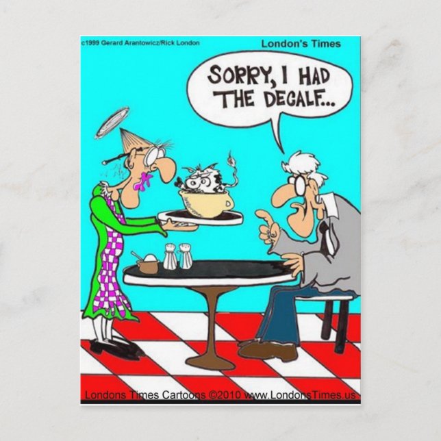 Cartão Postal Café Sem Vacas Camisetas Engraçadas Mugs & Gifs (Frente)