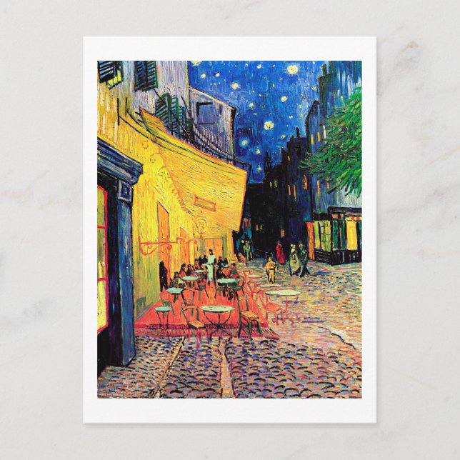 Cartão Postal Cafe Terrace na Noite, Vincent van Gogh, 1888 (Frente)