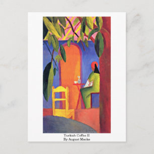 Cartão Postal Café Turco (Ii) Por August Macke