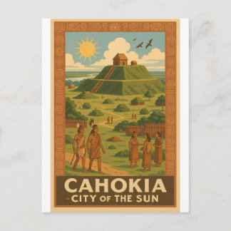 Cartão Postal Cahokia – Ancient City of the Mounds