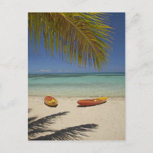 Cartão Postal Caiaques na praia, Plantation Island Resort