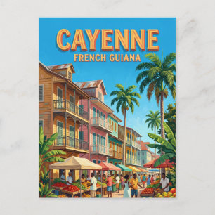 Cartão Postal Caiena, Guiana Francesa França