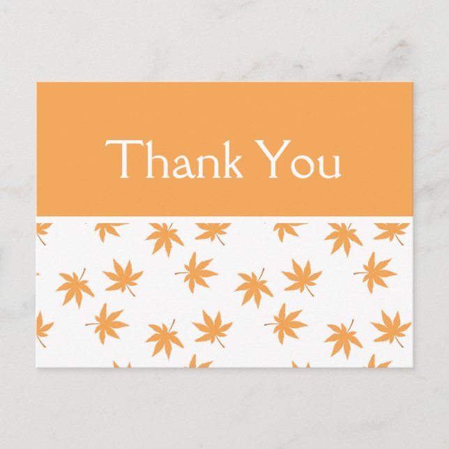 Cartão Postal Cair das folhas amarelas favor do casamento obriga (Frente)