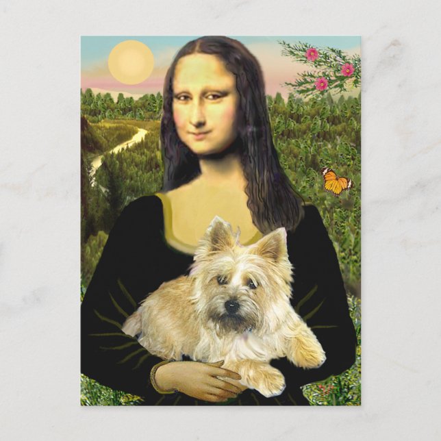 Cartão Postal Cairn Terrier 23 - Mona Lisa (Frente)