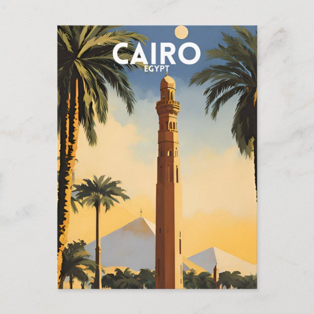 Cartão Postal Cairo (Frente)