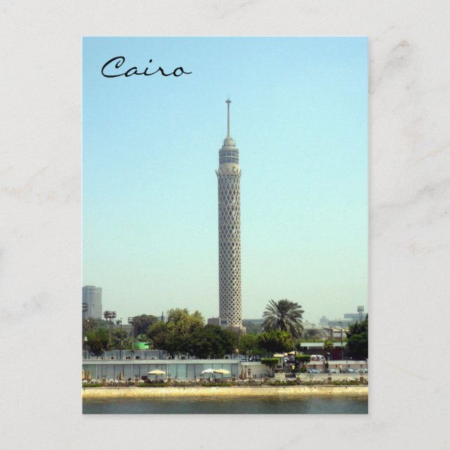 Cartão Postal cairo da torre (Frente)