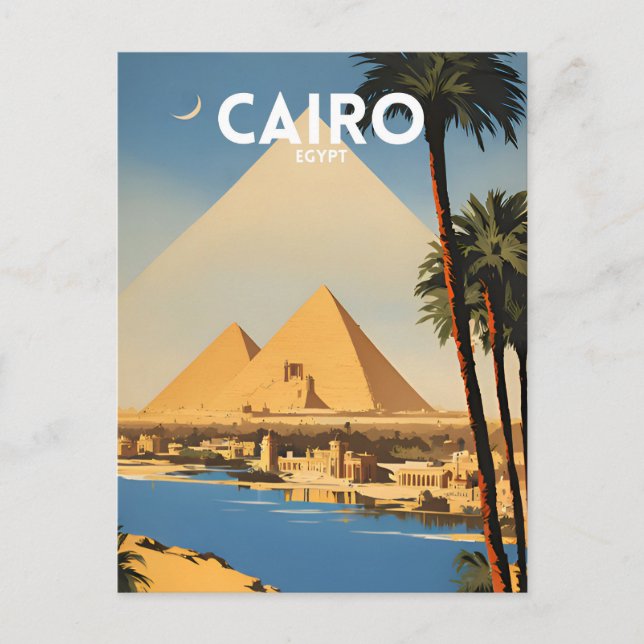 Cartão Postal Cairo Egito (Frente)