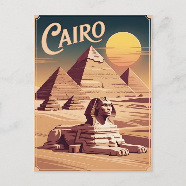 Cartão Postal Cairo Vintage (Frente)