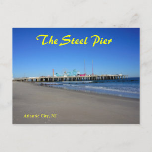 Cartão Postal Cais de Aço em Atlantic City