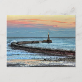 Cartão Postal Cais de Roker e Farol