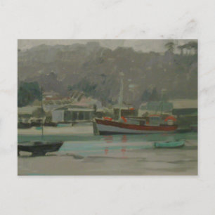 Cartão Postal Cais do Pescador do Dia da cinza