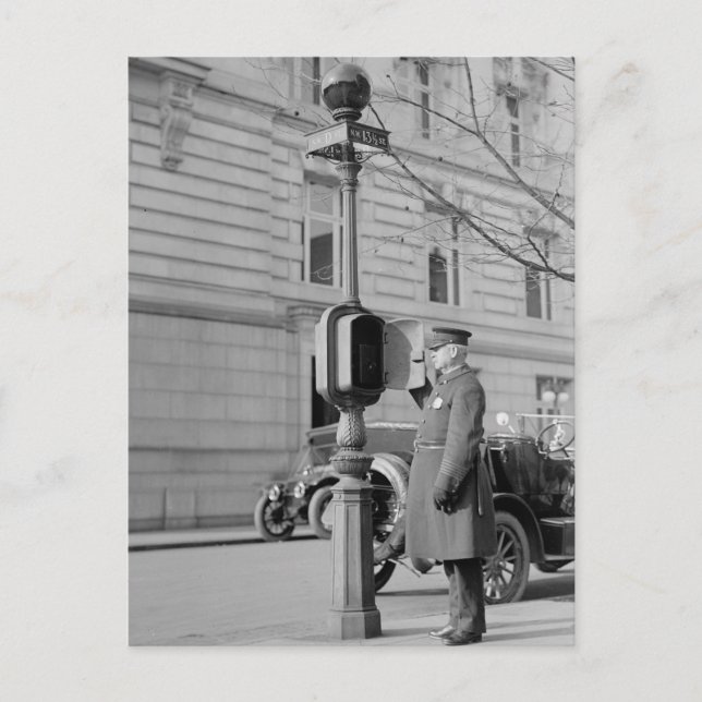 Cartão Postal Caixa de Chamada da Polícia (Frente)