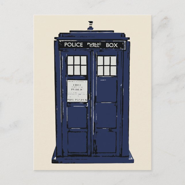 Cartão Postal Caixa de Chamada Pública da Polícia (Frente)