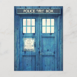 Cartão Postal Caixa de Chamada Pública da Polícia de Vintage