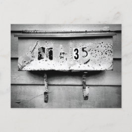 Cartão Postal Caixa de Correio Antigo com Lote - Caractere Preto