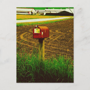 Cartão Postal Caixa de Correio de Rota Rural