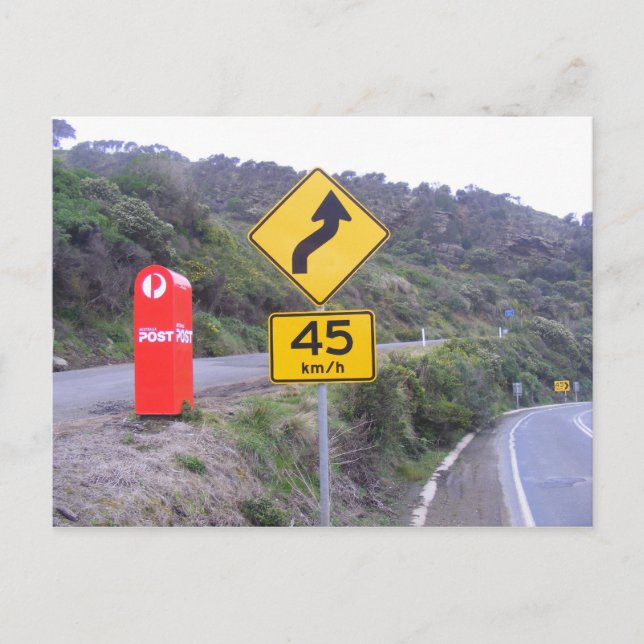 Cartão Postal Caixa de correio do solitário. (Frente)