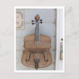 Cartão Postal Caixa de correio em forma de violino no Japão