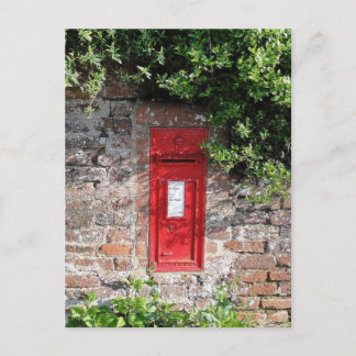 Cartão Postal caixa de correio mural britânica