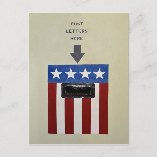 Cartão Postal Caixa de Correio no USS Couraçado Alabama (Frente)