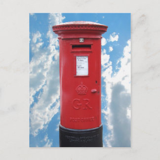 Cartão Postal Caixa de correio vermelha britânica