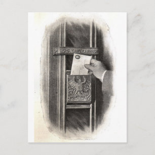 Cartão Postal Caixa de Correio Vintage