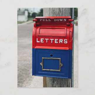 Cartão Postal Caixa de Correio Vintage