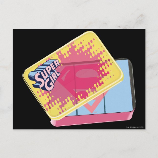 Cartão Postal Caixa de Supergirl (Frente)