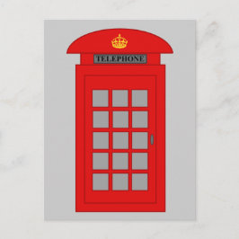Cartão Postal Caixa de Telefone Britânica