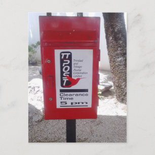 Cartão Postal Caixa Postal Pública (Caixa de Correio) em Trinida